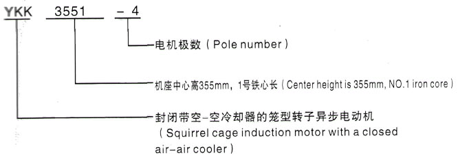 YKK系列(H355-1000)高压YRKK7103-6三相异步电机西安泰富西玛电机型号说明